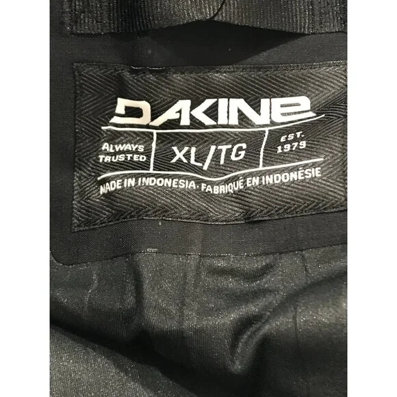 Dakine Sender Stretch 3L Shell Snowboard Pants Womens Size XL Black RECCO